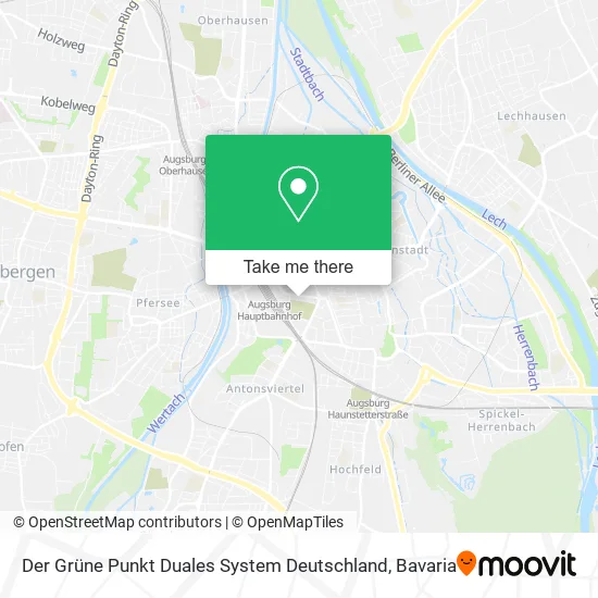 Карта Der Grüne Punkt Duales System Deutschland