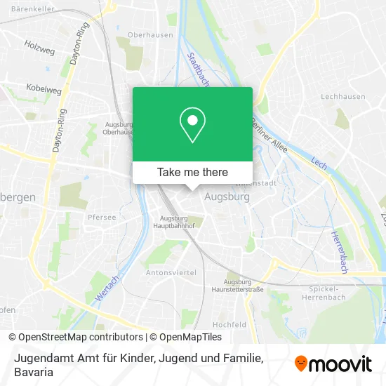 Карта Jugendamt Amt für Kinder, Jugend und Familie