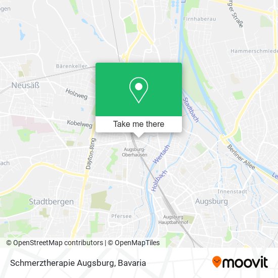 Schmerztherapie Augsburg map