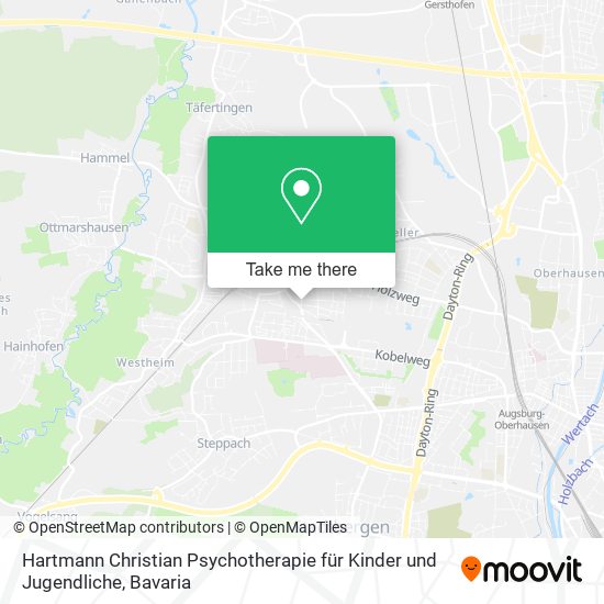 Hartmann Christian Psychotherapie für Kinder und Jugendliche map