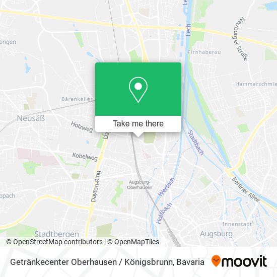 Getränkecenter Oberhausen / Königsbrunn map