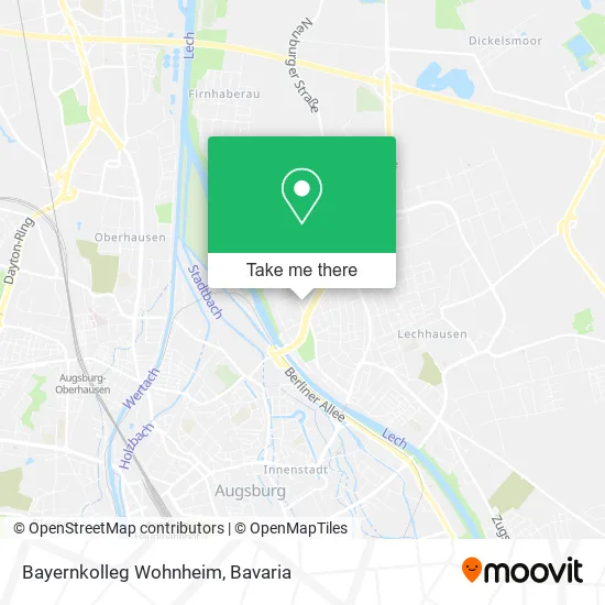 Карта Bayernkolleg Wohnheim