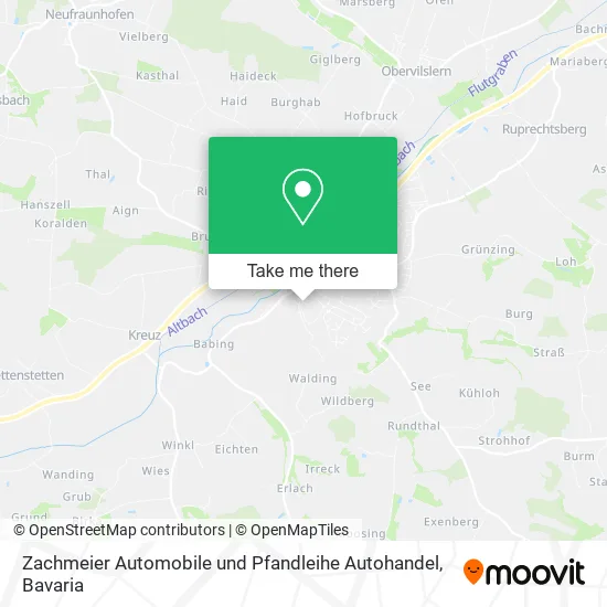 Карта Zachmeier Automobile und Pfandleihe Autohandel