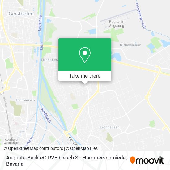 Augusta-Bank eG RVB Gesch.St. Hammerschmiede map