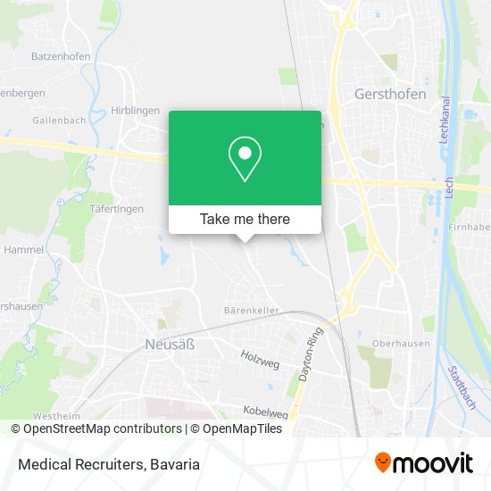 Medical Recruiters map