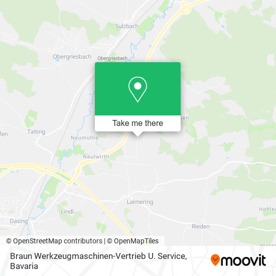 Braun Werkzeugmaschinen-Vertrieb U. Service map