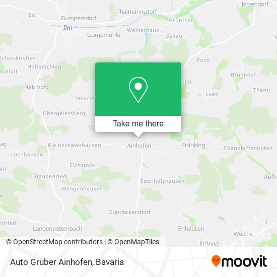 Auto Gruber Ainhofen map