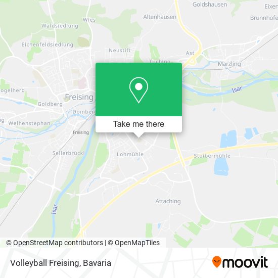 Volleyball Freising map