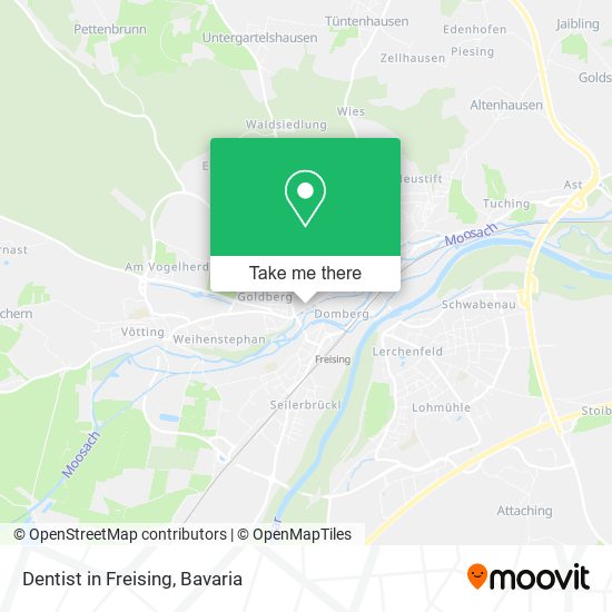 Dentist in Freising map