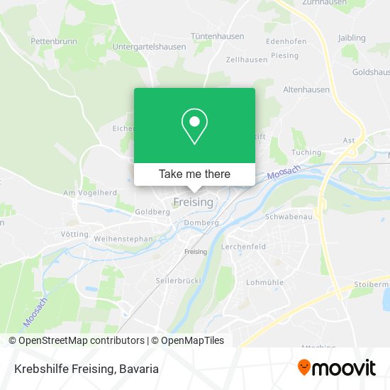 Krebshilfe Freising map