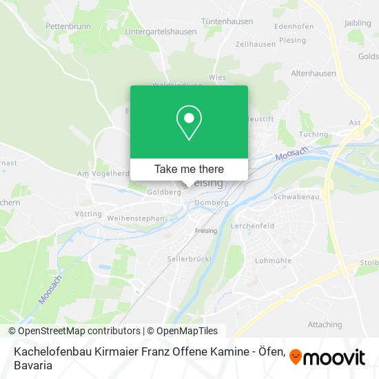 Kachelofenbau Kirmaier Franz Offene Kamine - Öfen map