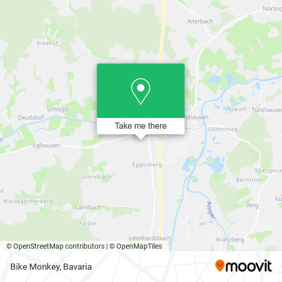 Bike Monkey map