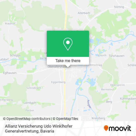 Allianz Versicherung Udo Winklhofer Generalvertretung map