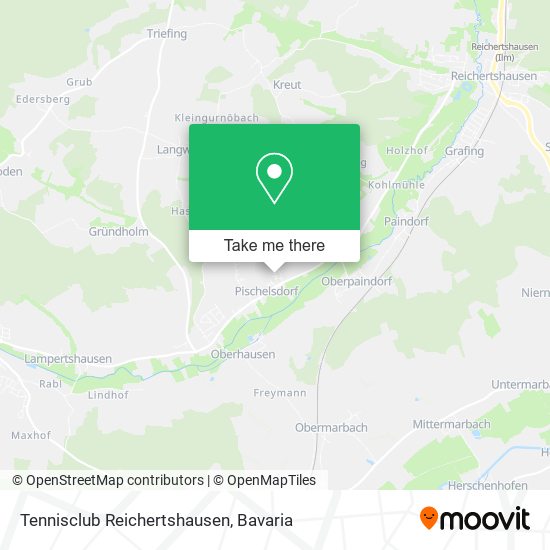 Tennisclub Reichertshausen map