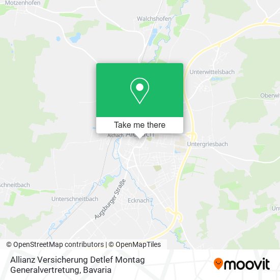 Allianz Versicherung Detlef Montag Generalvertretung map