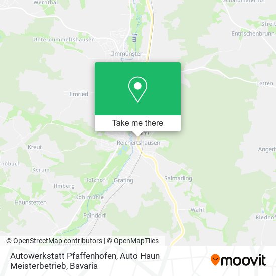 Карта Autowerkstatt Pfaffenhofen, Auto Haun Meisterbetrieb