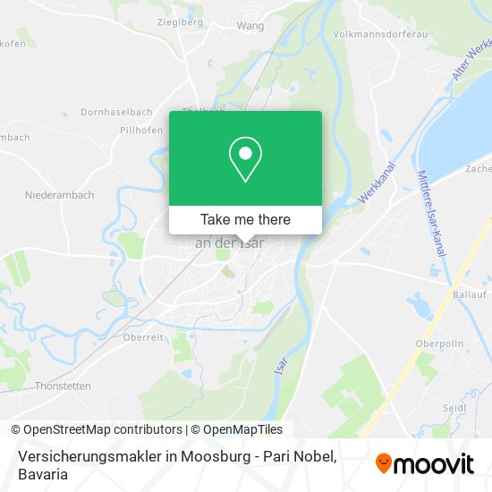 Карта Versicherungsmakler in Moosburg - Pari Nobel