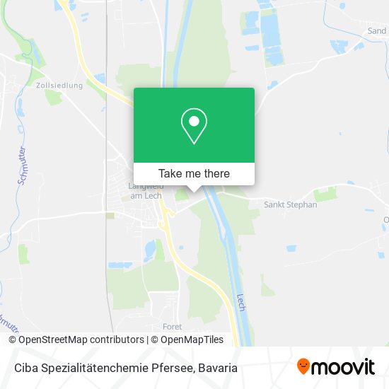 Ciba Spezialitätenchemie Pfersee map