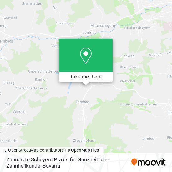Zahnärzte Scheyern Praxis für Ganzheitliche Zahnheilkunde map