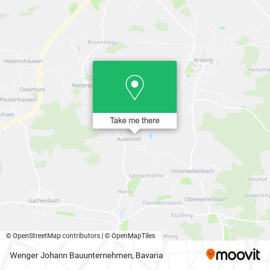 Wenger Johann Bauunternehmen map