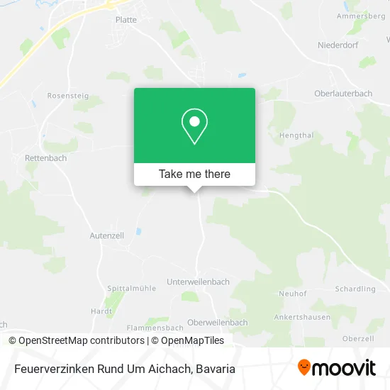 Карта Feuerverzinken Rund Um Aichach