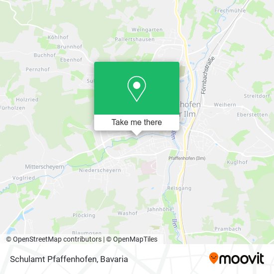 Schulamt Pfaffenhofen map