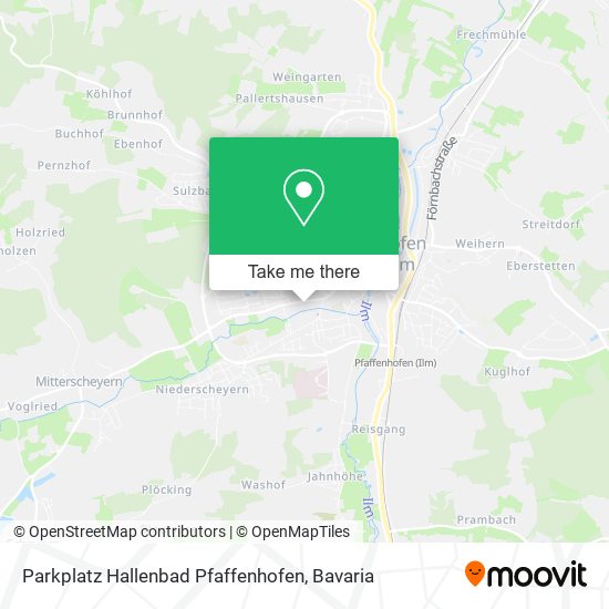 Карта Parkplatz Hallenbad Pfaffenhofen