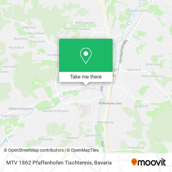 Карта MTV 1862 Pfaffenhofen Tischtennis