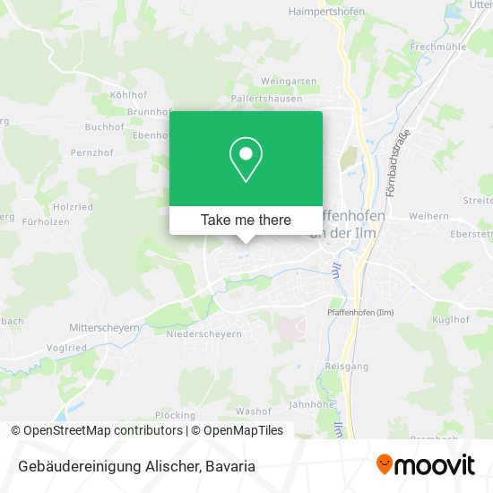 Gebäudereinigung Alischer map