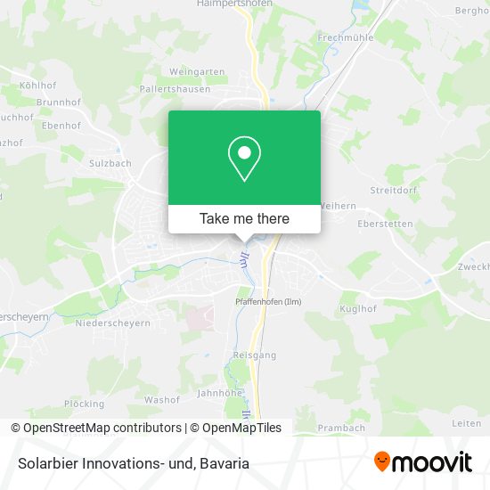 Solarbier Innovations- und map