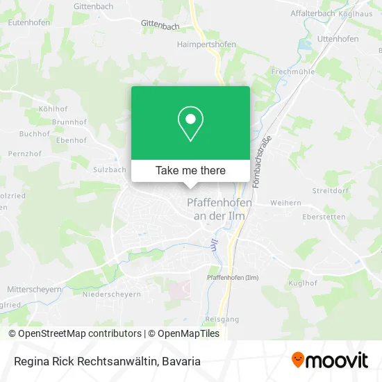 Карта Regina Rick Rechtsanwältin