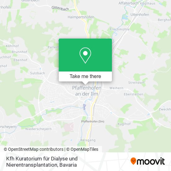 Kfh Kuratorium für Dialyse und Nierentransplantation map