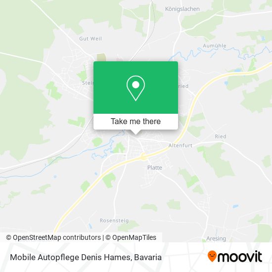 Mobile Autopflege Denis Hames map