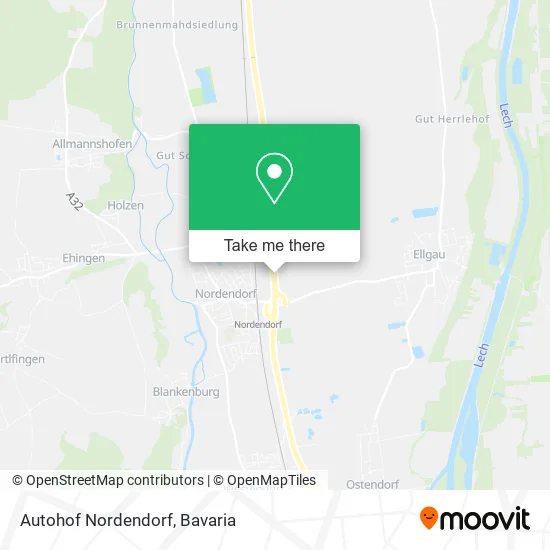 Карта Autohof Nordendorf