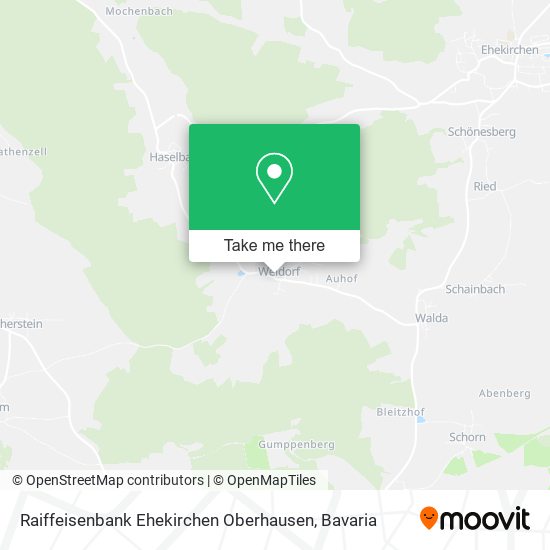 Raiffeisenbank Ehekirchen Oberhausen map