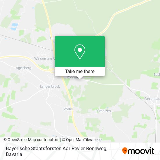 Карта Bayerische Staatsforsten Aör Revier Ronnweg