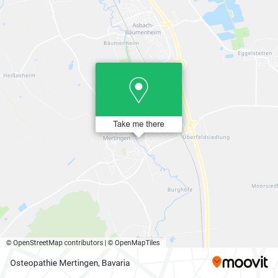 Osteopathie Mertingen map