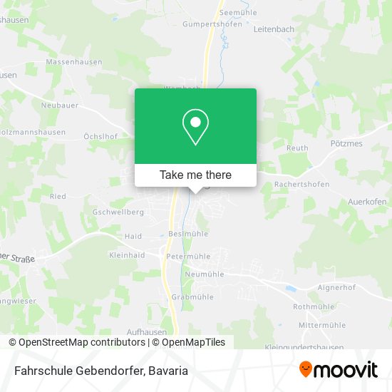 Fahrschule Gebendorfer map