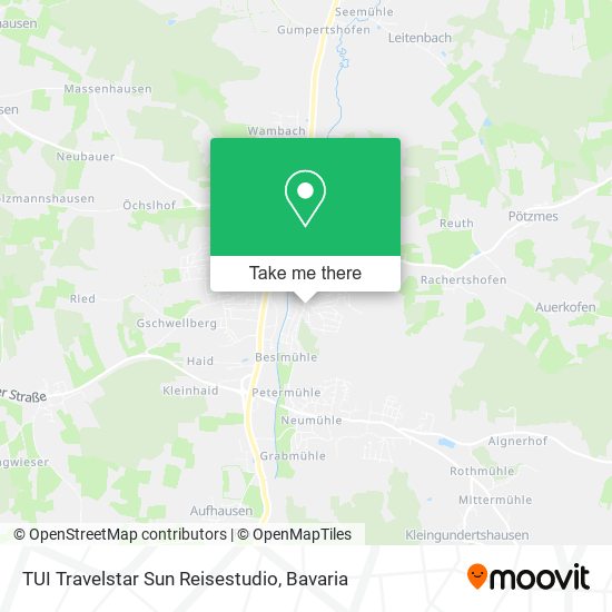 TUI Travelstar Sun Reisestudio map