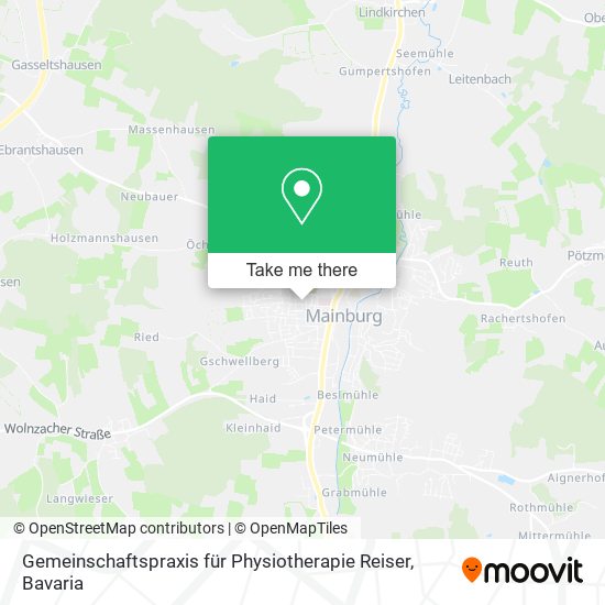 Gemeinschaftspraxis für Physiotherapie Reiser map