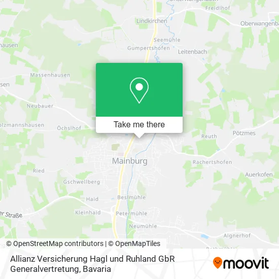 Карта Allianz Versicherung Hagl und Ruhland GbR Generalvertretung