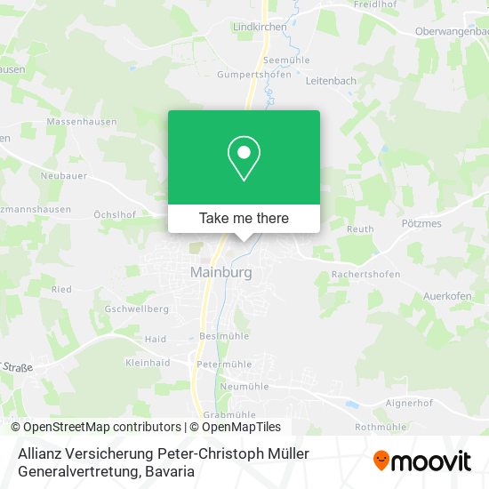 Allianz Versicherung Peter-Christoph Müller Generalvertretung map