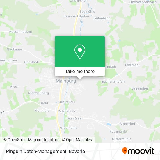 Pinguin Daten-Management map