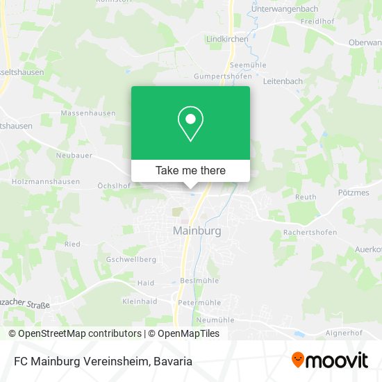 FC Mainburg Vereinsheim map