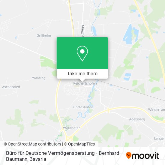 Büro für Deutsche Vermögensberatung - Bernhard Baumann map