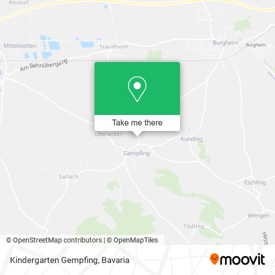 Kindergarten Gempfing map