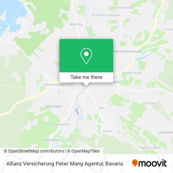 Карта Allianz Versicherung Peter Mang Agentur