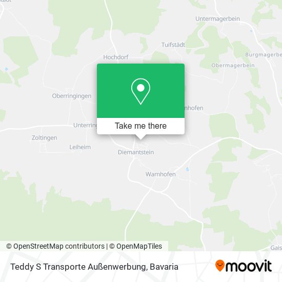 Teddy S Transporte Außenwerbung map