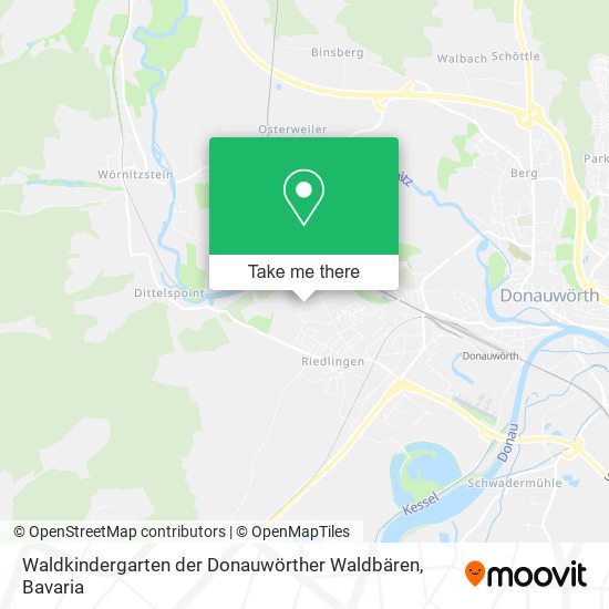 Waldkindergarten der Donauwörther Waldbären map