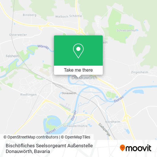 Карта Bischöfliches Seelsorgeamt Außenstelle Donauwörth